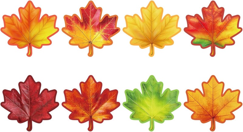 Alynta Thanksgiving Fall Maple Leaf Stickers - Autumn Leaves Stickers 480Pcs 1.5 Inch Thanksgiving Label Sticker for Kids Adults Envelope Seals Cards Fall Wedding Classroom Party Decorations - Image 1